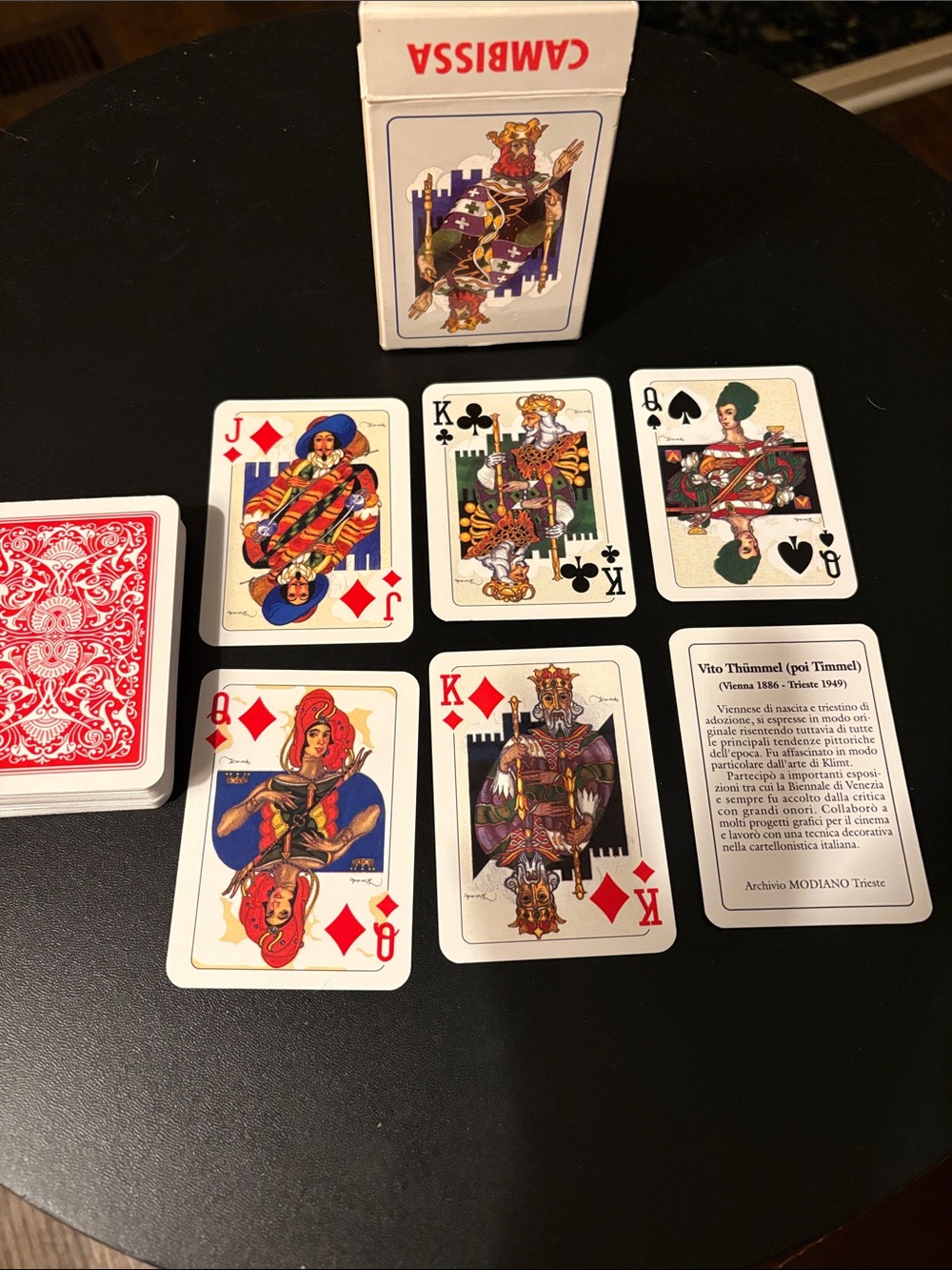 VTG Giochi di Corte Playing cards featuring art from Vito Timmell